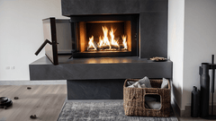 Peisinnsats ECO iMAX 7 - Hjørne - standard - 12,3 kW - Peisfokus