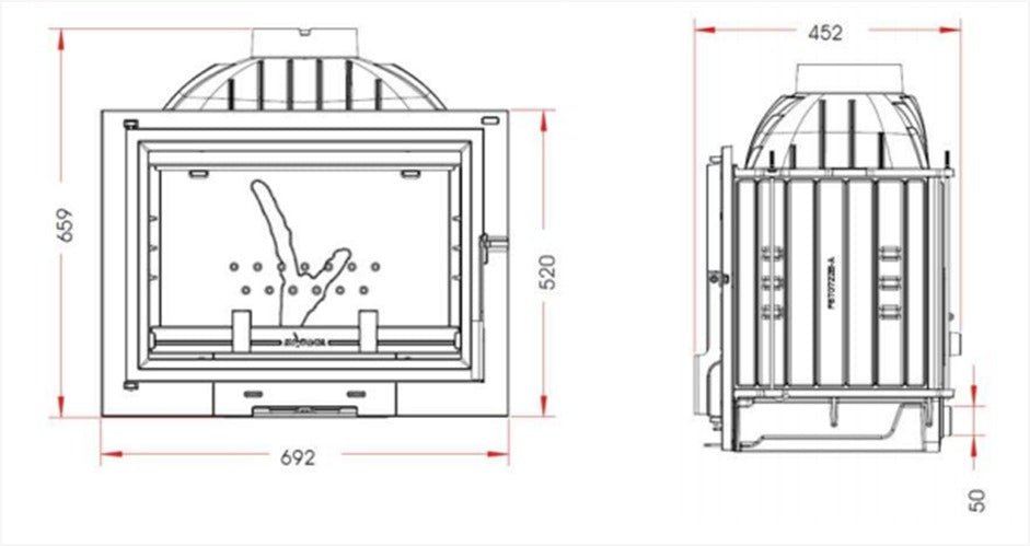 Peisinnsats - Invicta 700 Philos - 10 kW - Peisfokus